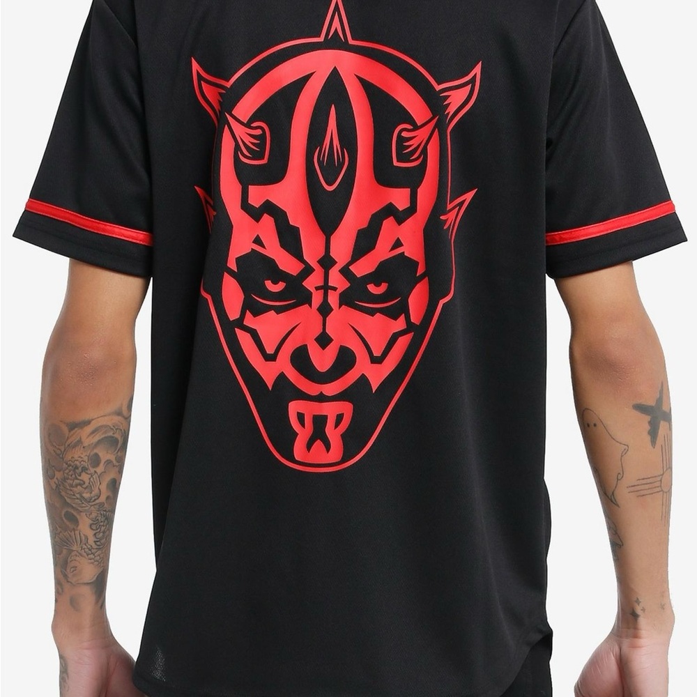 Star Wars Darth Maul Black and Red Jersey, Size L - Picture 2 of 5